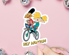 Load image into Gallery viewer, Hey Arnold Sticker, 90s Children Show, Nikelodeon.