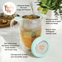 Load image into Gallery viewer, Erin™ Double-Winged Universal Loose Leaf Tea Infuser w/ Lid.