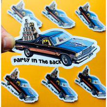 Load image into Gallery viewer, El Camino Mullet Party Sticker - Raccoon Retro Sticker.
