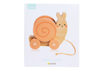 Load image into Gallery viewer, Snail Wooden Pull Toy, Developmental Toys, Nursery Decor.