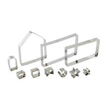 Load image into Gallery viewer, Gingerbread House Cookie Cutter Book Box - Set of 10.