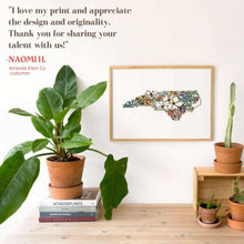 Load image into Gallery viewer, North Carolina Wall Art Print.