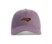 Load image into Gallery viewer, North Carolina Faux Leather Patch Cotton Twill Hat