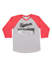Load image into Gallery viewer, Fayetteville Baseball Skyline Tee – Matching Family Raglan Shirt | Baby, Toddler, Youth & Adult (NB–4XL)