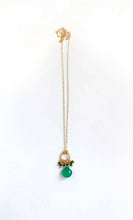 Load image into Gallery viewer, Green Onyx Pendant Necklace.