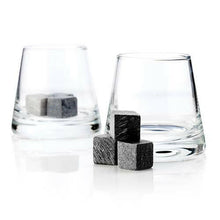 Load image into Gallery viewer, Glacier Rocks® Soapstone Cube and Tumbler Set by Viski.