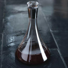 Load image into Gallery viewer, Irving™ Chrome-Rimmed Crystal Wine Decanter.