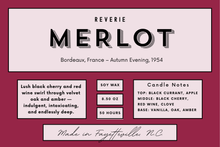 Load image into Gallery viewer, Merlot Candle – Bordeaux, France – Autumn Evening, 1954