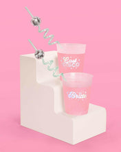 Load image into Gallery viewer, Reusable Disco Party Swirly Straws, Last Disco Bach, Groovy.