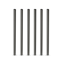 Load image into Gallery viewer, Warren™ Reusable Gunmetal-Plated Lowball Straws - Set of 6.
