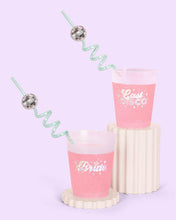 Load image into Gallery viewer, Reusable Disco Party Swirly Straws, Last Disco Bach, Groovy.