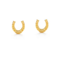 Load image into Gallery viewer, Horseshoe Stud Earrings