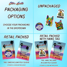 Load image into Gallery viewer, El Camino Mullet Party Sticker - Raccoon Retro Sticker.