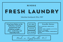 Load image into Gallery viewer, Fresh Laundry Candle - Suburban Backyard, Ohio, 1987