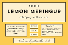 Load image into Gallery viewer, Lemon Meringue Candle – Palm Springs, California 1962