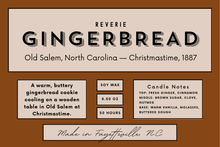 Load image into Gallery viewer, Gingerbread Candle - Old Salem, North Carolina — Christmastime, 1887