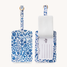 Load image into Gallery viewer, Porcelain Floral Luggage Tag.