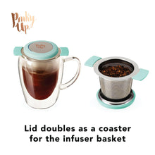 Load image into Gallery viewer, Erin™ Double-Winged Universal Loose Leaf Tea Infuser w/ Lid.