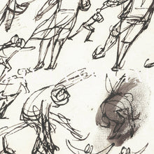 Load image into Gallery viewer, Vintage Christmas Wall Art Print | Winter Skaters.