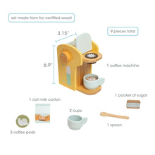 Load image into Gallery viewer, Barista in Training Wooden Coffee Set, Developmental Toys.
