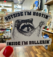 Load image into Gallery viewer, Outside I’m Hottin’ Inside I’m Hollerin’ 3" Vinyl Sticker