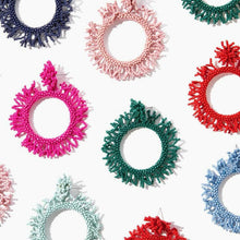 Load image into Gallery viewer, Custom Navy Coral Burst Earring.