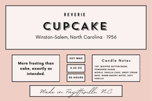 Load image into Gallery viewer, Cupcake Candle - Winston-Salem, North Carolina · 1956