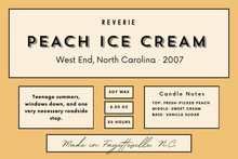 Load image into Gallery viewer, Peach Ice Cream Candle - West End, North Carolina · 2007