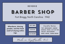 Load image into Gallery viewer, Barber Shop Candle - Fort Bragg, North Carolina · 1942