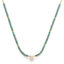 Load image into Gallery viewer, Pearl Miyuki Bead Necklace.