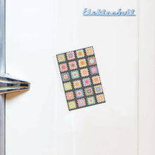 Load image into Gallery viewer, Granny Squares Crochet Blanket Rectangle Magnet.