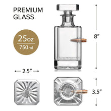 Load image into Gallery viewer, 50 Caliber BMG Glass Liquor Decanter.