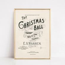 Load image into Gallery viewer, Vintage Christmas Wall Art Print | Christmas Ball.