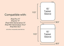 Load image into Gallery viewer, Rainbow Garden Tablet Sleeve.