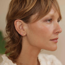 Load image into Gallery viewer, Eye Stud Earring with Crystal.