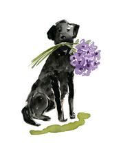 Load image into Gallery viewer, Dog With Flowers Stickers
