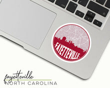 Load image into Gallery viewer, Fayetteville North Carolina sticker | Multiple Colors: Teal.