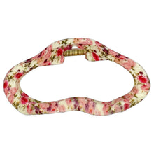 Load image into Gallery viewer, Large Oval Claw Clip - Floral.