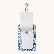 Load image into Gallery viewer, Porcelain Floral Luggage Tag.