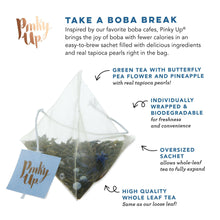 Load image into Gallery viewer, Boba Tea - Butterfly - Box of 12 Wrapped Pyramid Sachets.