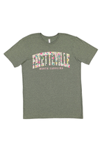 Load image into Gallery viewer, Fayetteville Floral Collegiate Tee | North Carolina Graphic Shirt | Local Boutique Apparel | Reverie Exclusive
