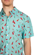 Load image into Gallery viewer, Men's Hot Sauce Summer Hawaiian Shirt.