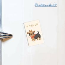 Load image into Gallery viewer, Howldy Dog Rectangle Magnet.