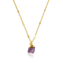 Load image into Gallery viewer, Raw Cut Gemstone Necklaces.