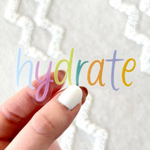 Load image into Gallery viewer, Hydrate Sticker, 3x1.5in.
