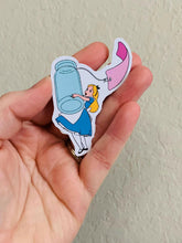 Load image into Gallery viewer, Alice with Bottle-Alice In Wonderland Stickers/Magnet.