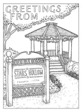 Load image into Gallery viewer, Gilmore Girls: Greetings from Stars Hollow: An Official Postcard Coloring Book