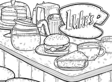 Load image into Gallery viewer, Gilmore Girls: Greetings from Stars Hollow: An Official Postcard Coloring Book