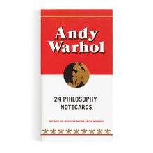 Load image into Gallery viewer, Andy Warhol Philosophy Correspondence Cards.