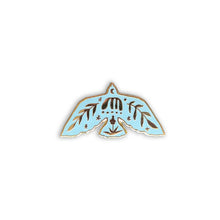 Load image into Gallery viewer, Folk Floral Bird Enamel Pin.